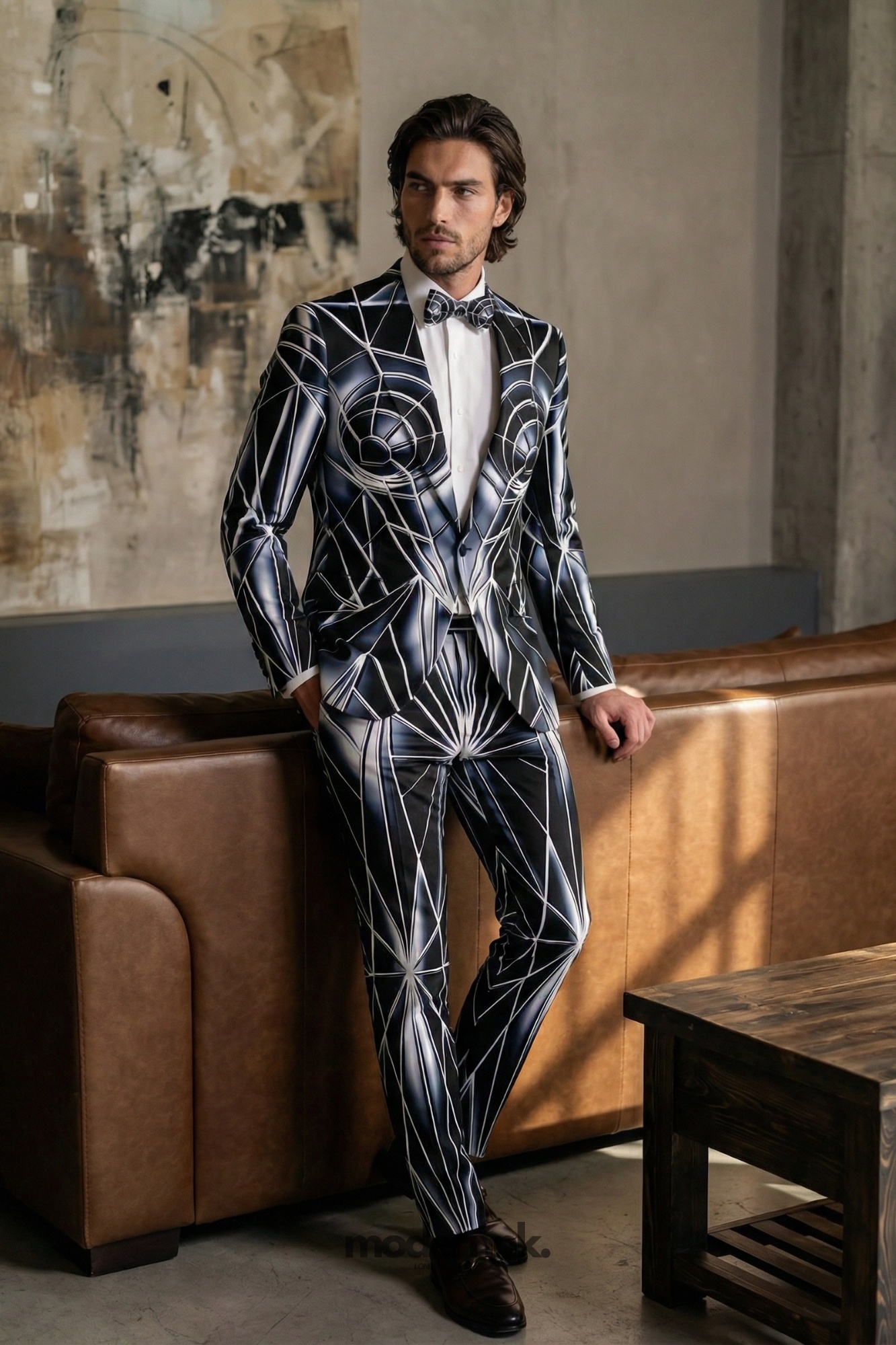 Futuristic Geometric Suit A0334