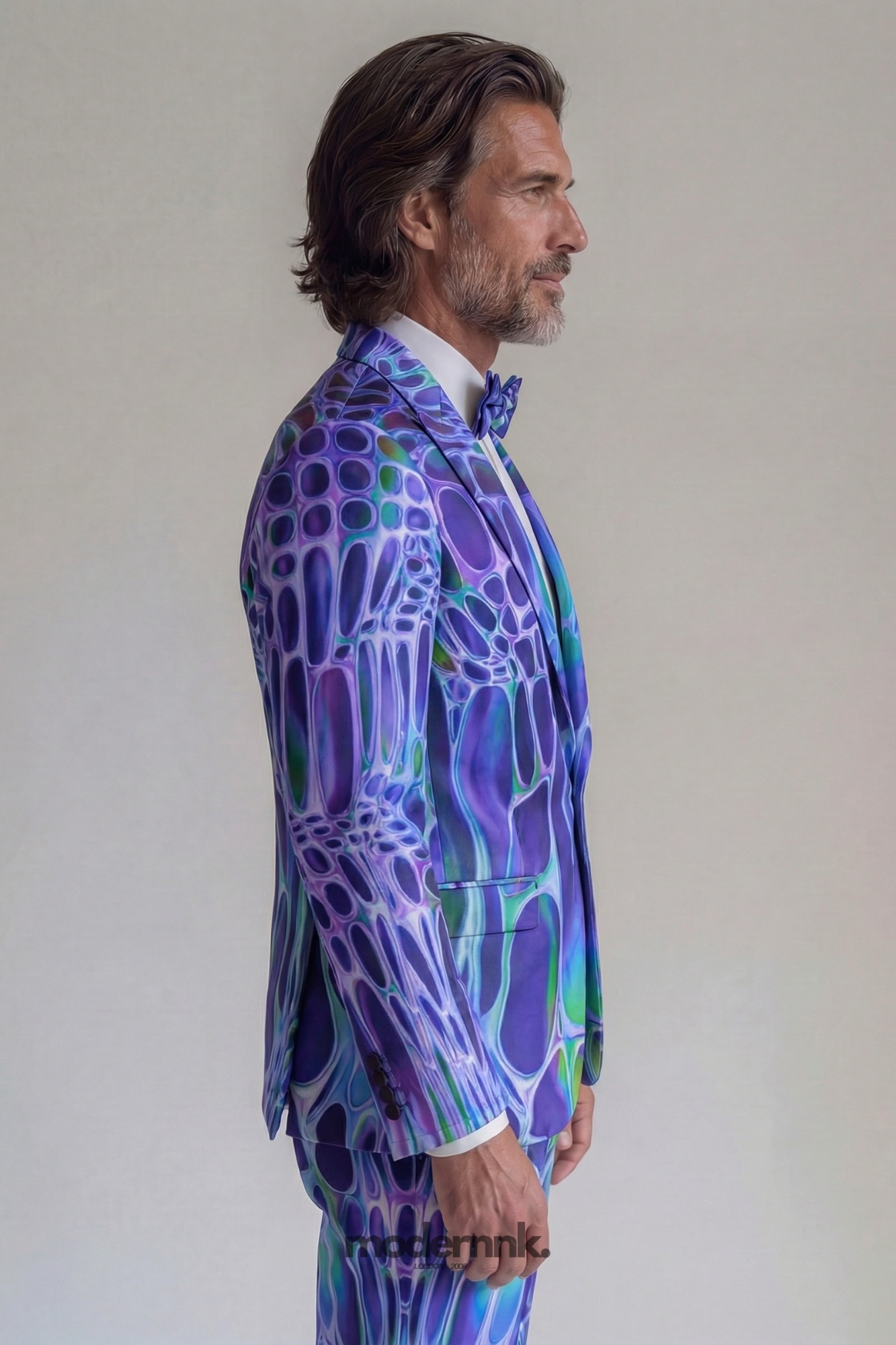 Rebel Red Floral Print Suit A0336