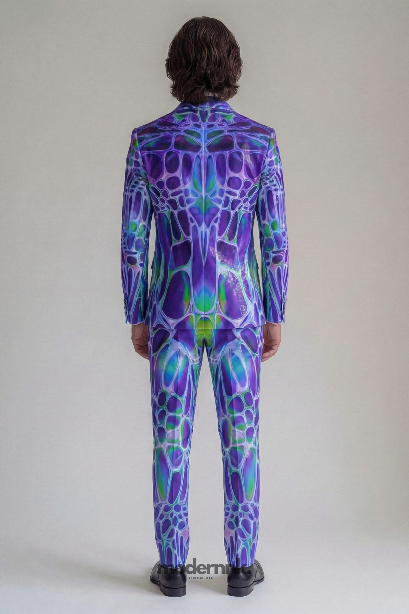 Rebel Red Floral Print Suit A0336