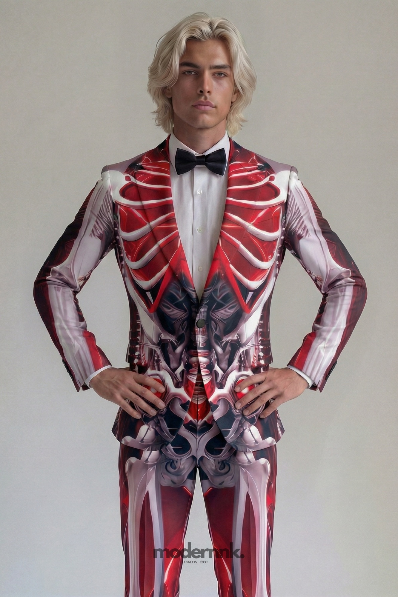 Anatomical Rebel Anatomy Print Suit A0342