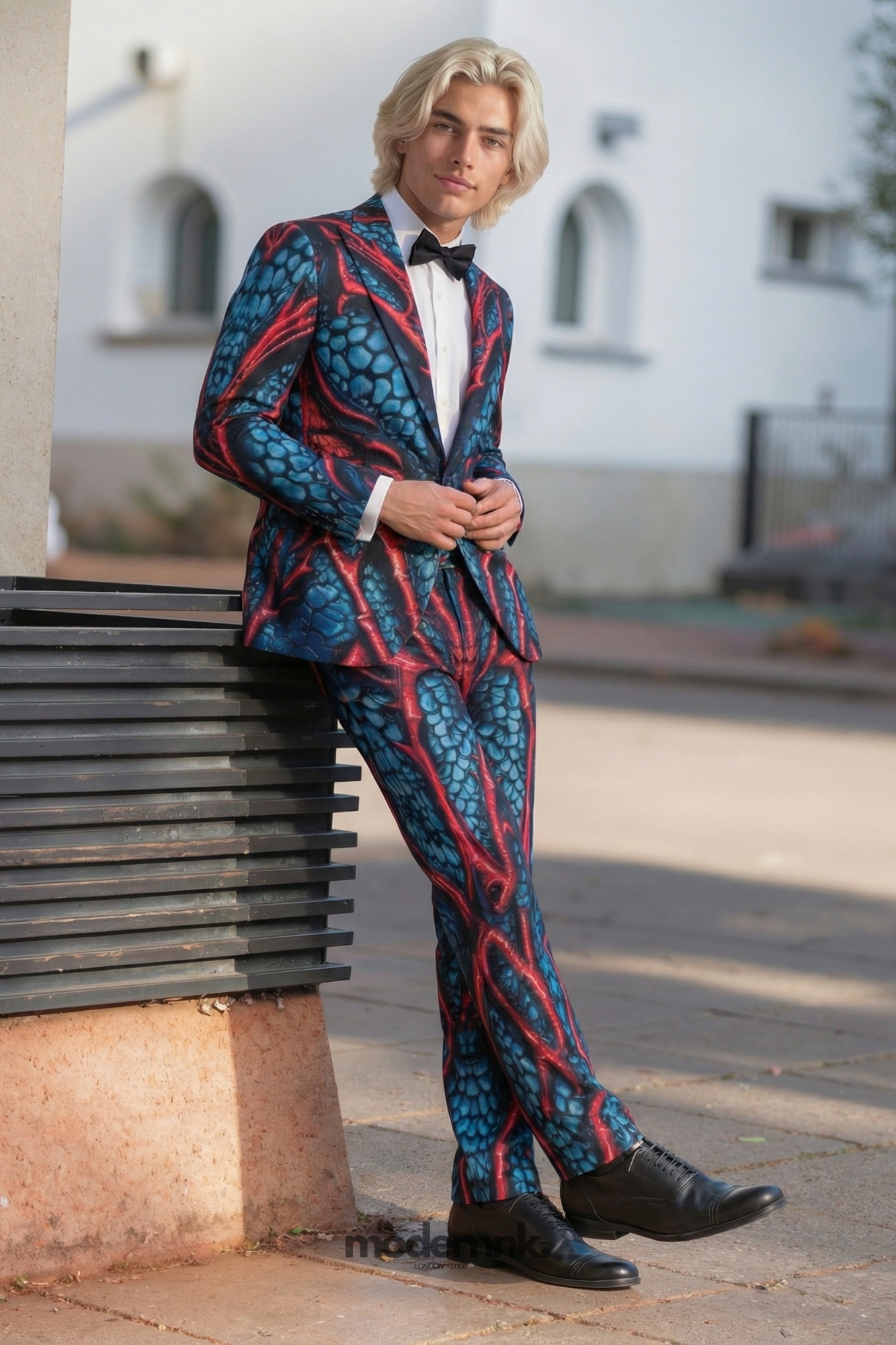 Night Serpent Printed Suit A0344