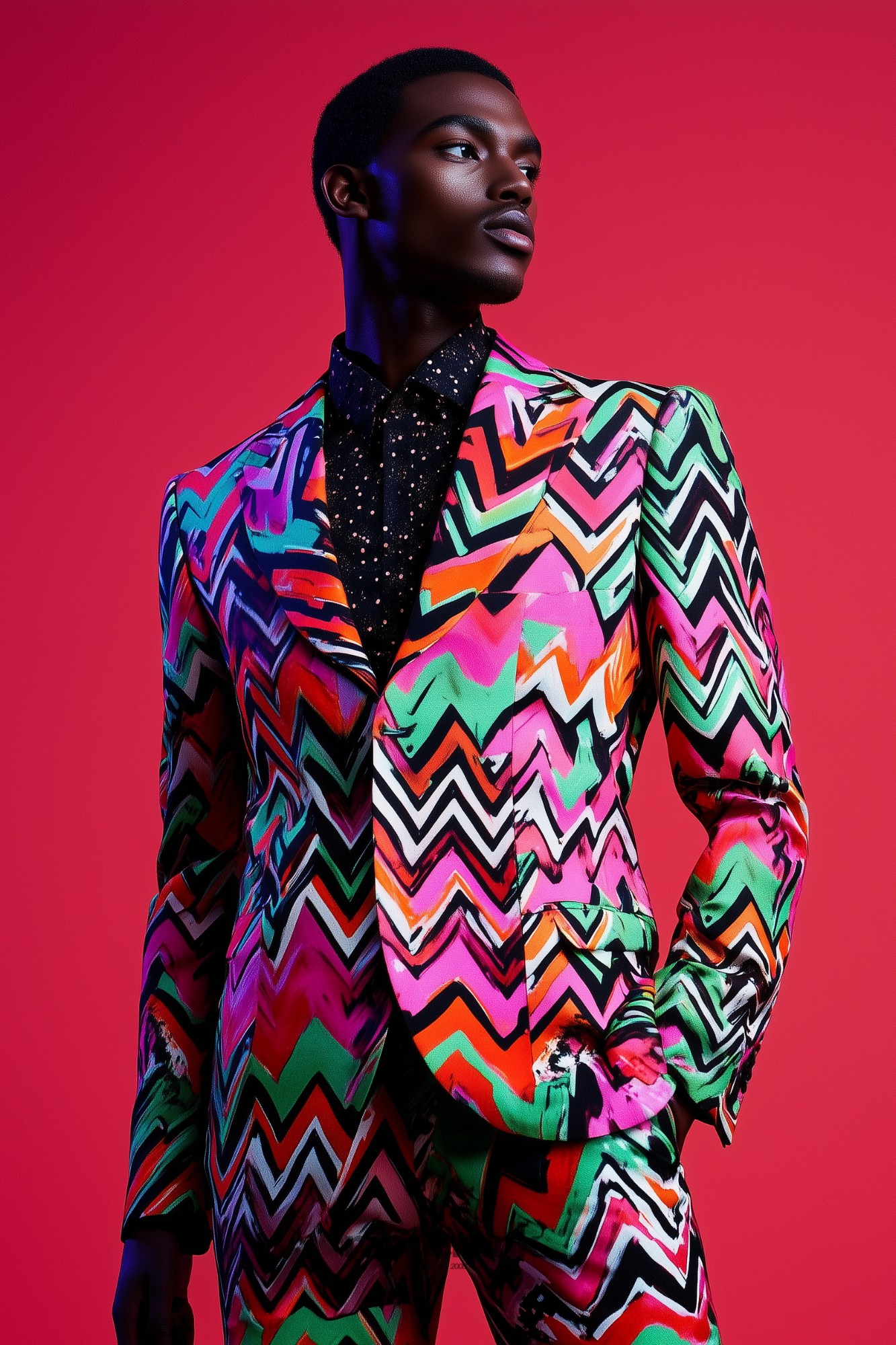 Rave Zigzag Suit A2117