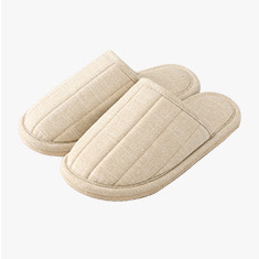 Antibacterial linen and cotton slippers