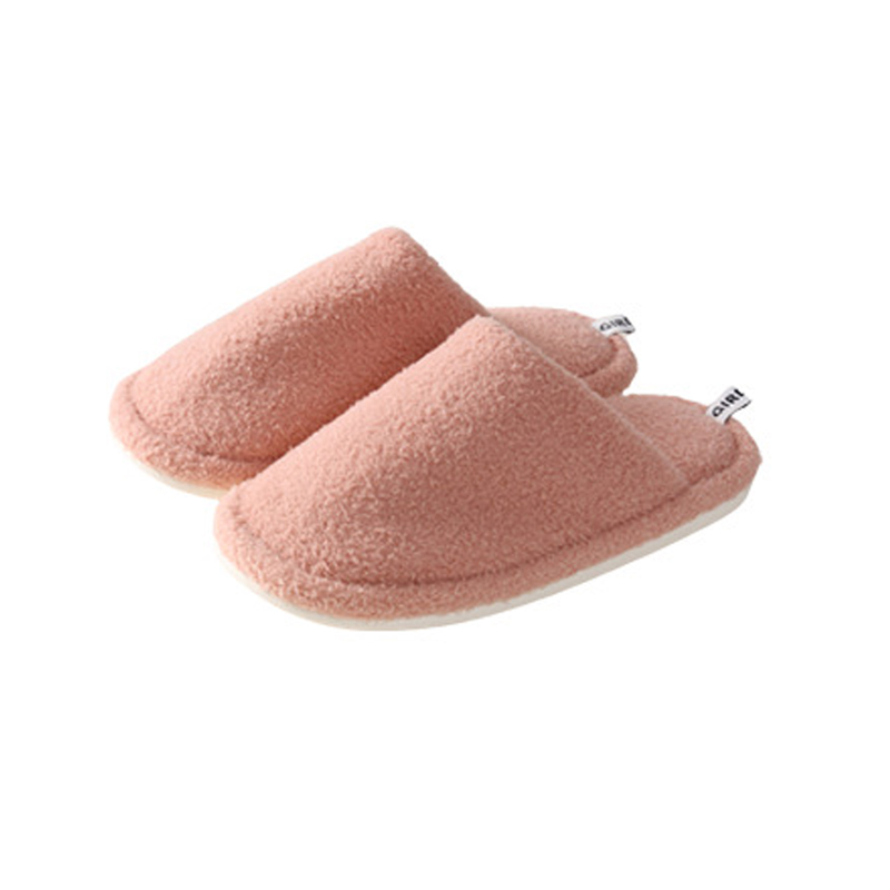 Macaron color silent cotton slippers