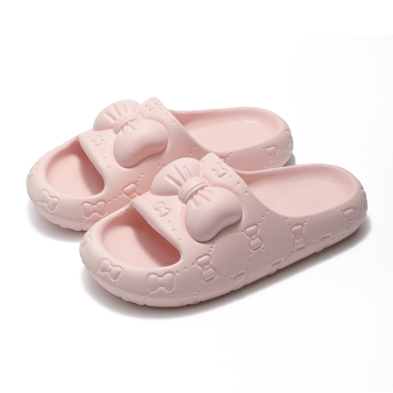 Embossed thick sole non-slip slippers