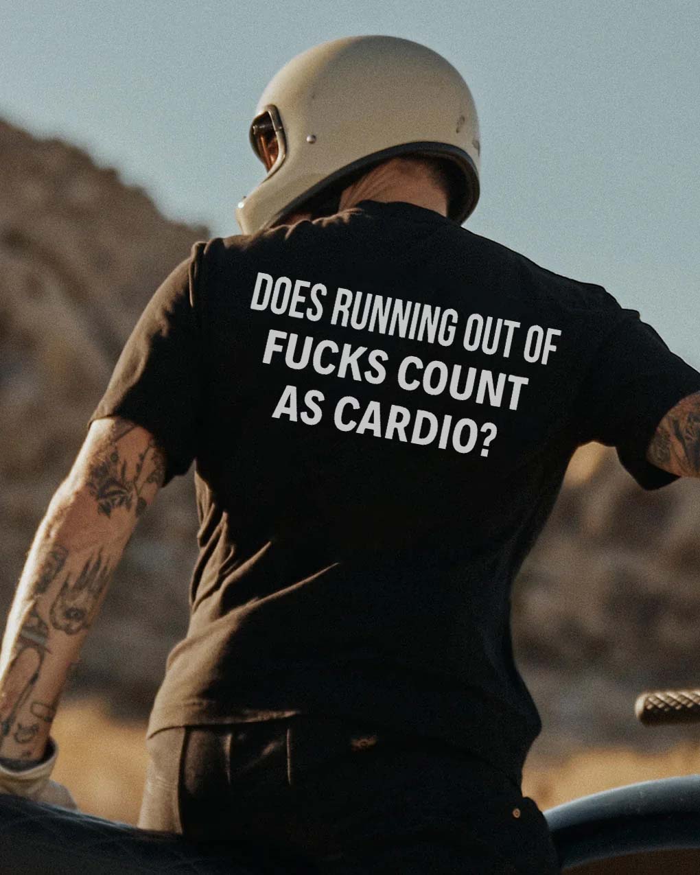 Does Running Out Of F**Ks Count As Cardio? Print Men's Tshirt