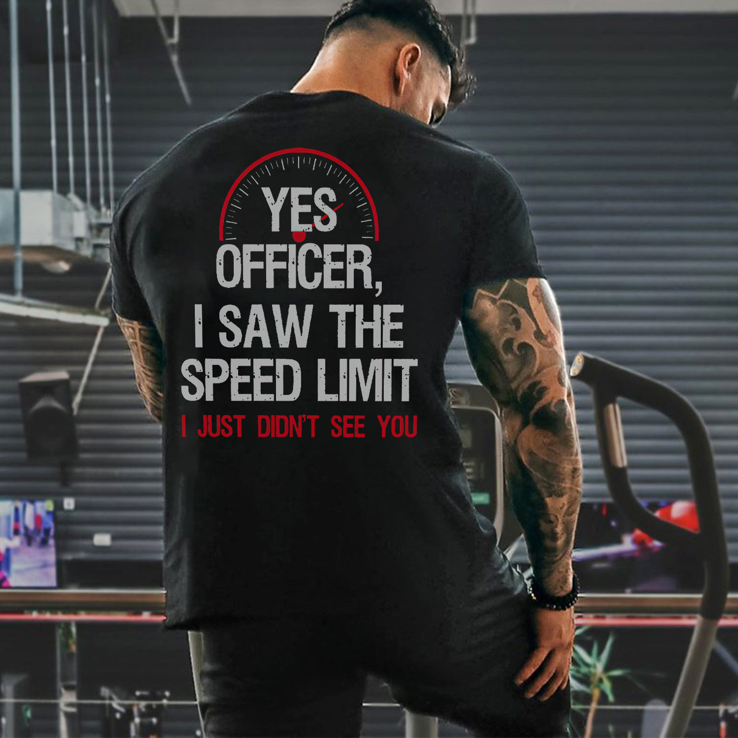 Yes Officer, I Saw The Speed Limit Print Men's T-shirt