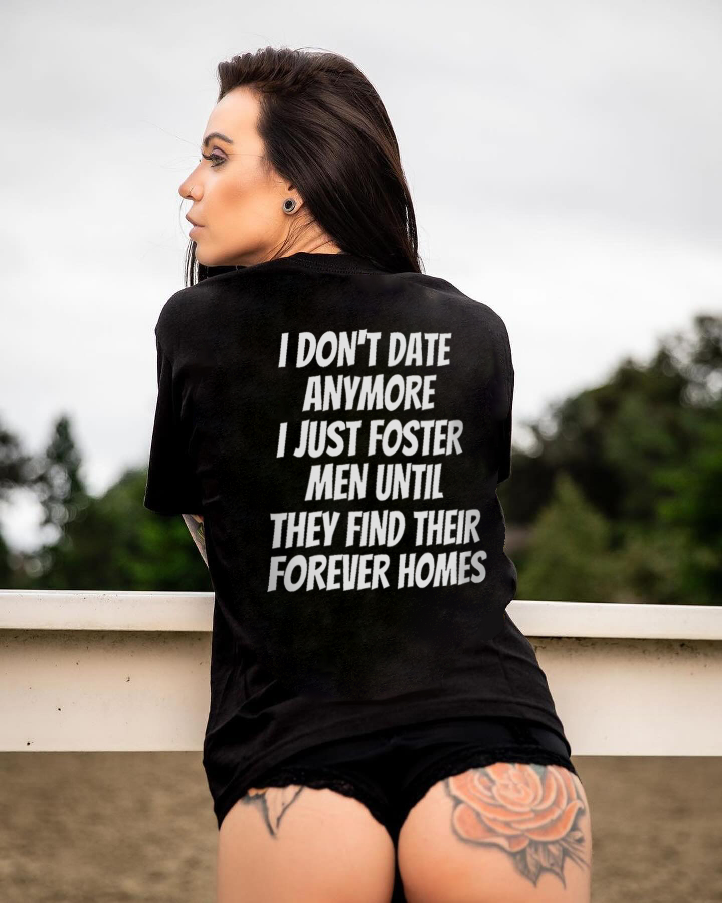 I Don't Date Anymore Printed Women's T-Shirt