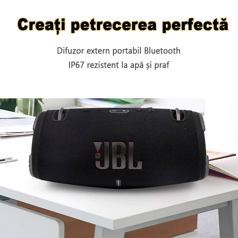Pachet de boxe Bluetooth fără fir JBL Charge 5 portabile, rezistente la apă, cu divvi!