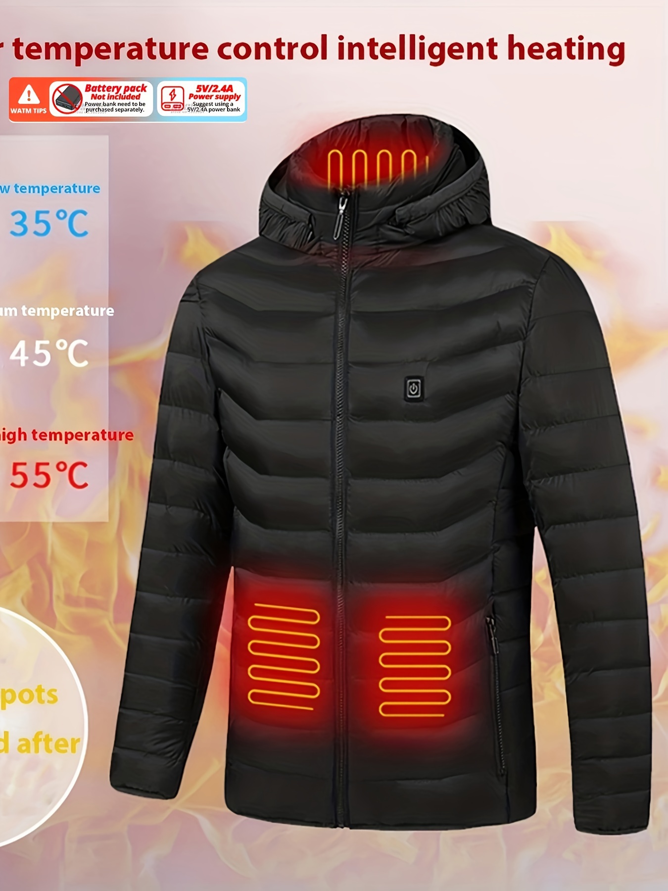 Lightweight warm cotton jacket, casual zipper lightweight jacket for autumn and winter