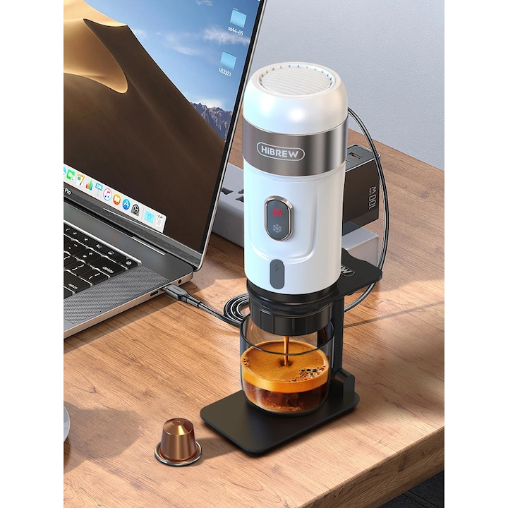 Espressor portabil HiBREW H4A-Premium 3 in 1 cu geanta de transport