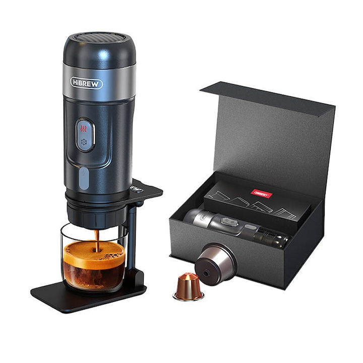 Espressor portabil HiBREW H4A-Premium 3 in 1 cu geanta de transport