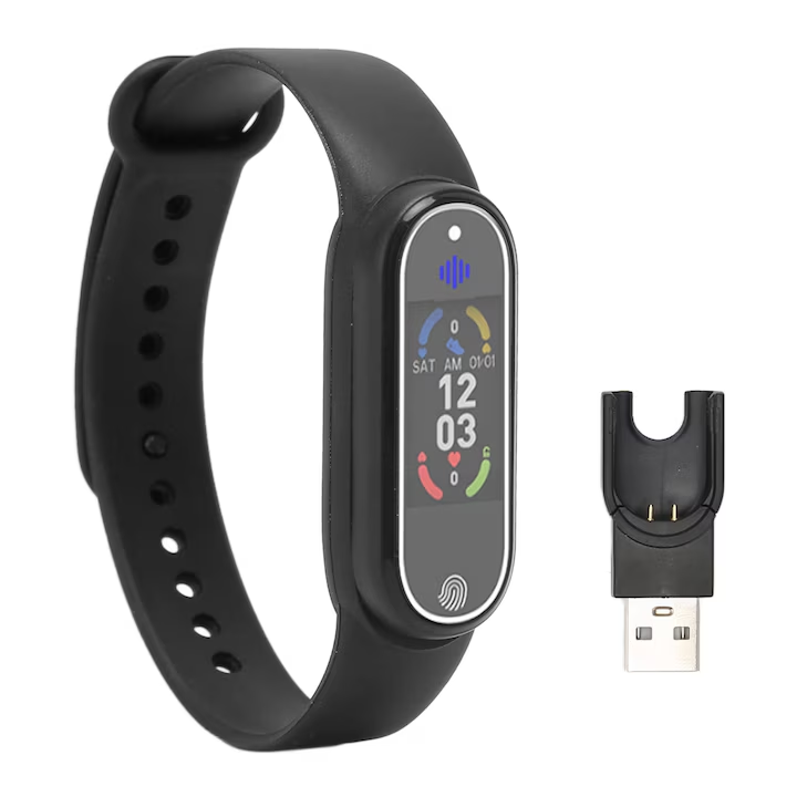 Bratara anti-tantari cu Ultrasunete si Bratara fitness Smart VENTLEX 2 in 1, Ceas digital, 3 Moduri anti-tantari, Compatibil Android si iOS, Conectivitate Bluetooth, Monitorizarea somnului, Numarului de Pasi, Impermeabil IP65, Incarcare USB, Unisex, Negru