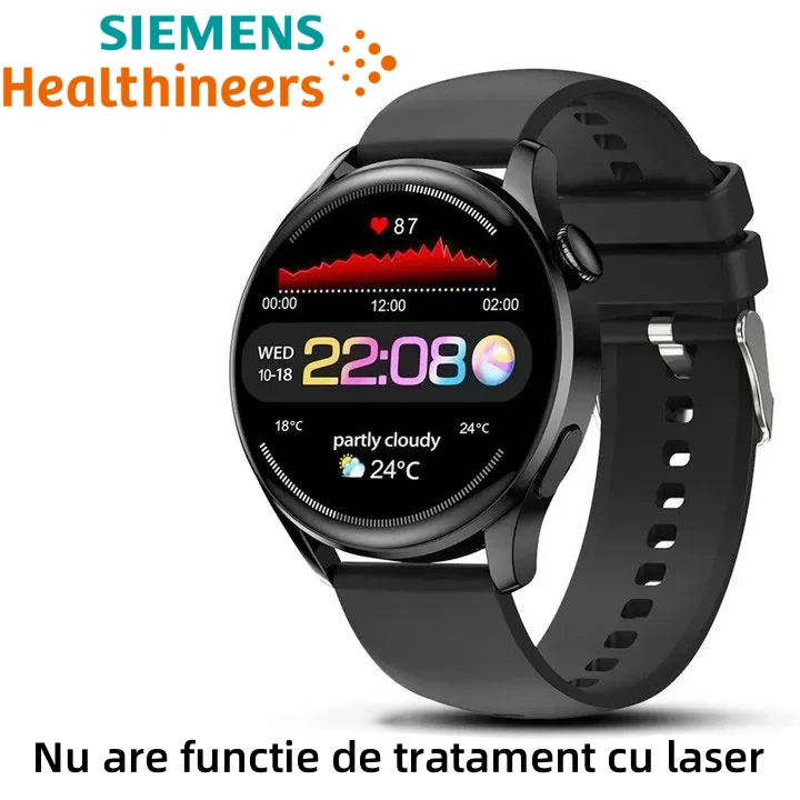 Ceasul Siemens pentru terapie cu laser poate monitoriza ritmul cardiac/tensiunea arterială/glicemia