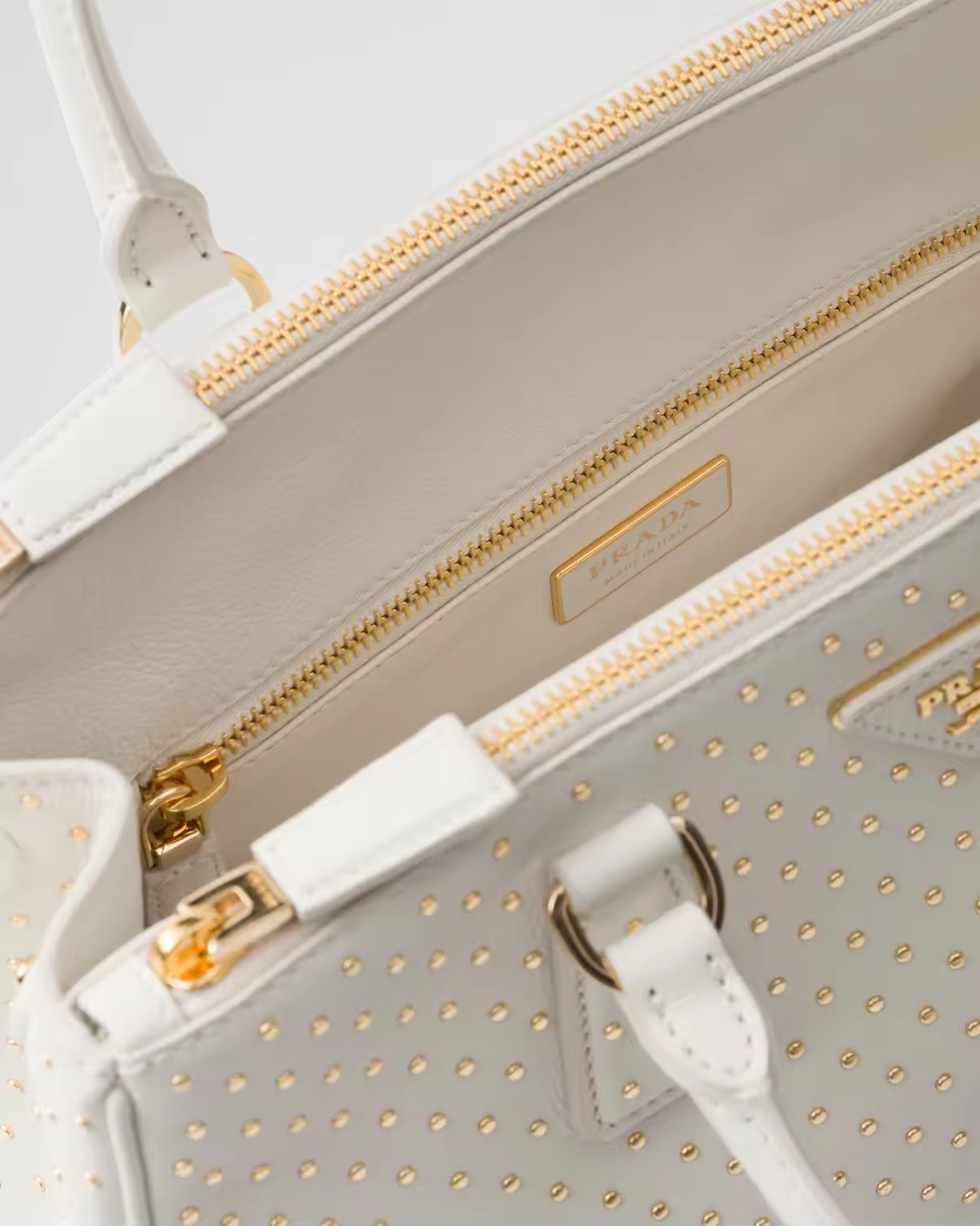 Geantă din piele cu împânzire Prada Galleria