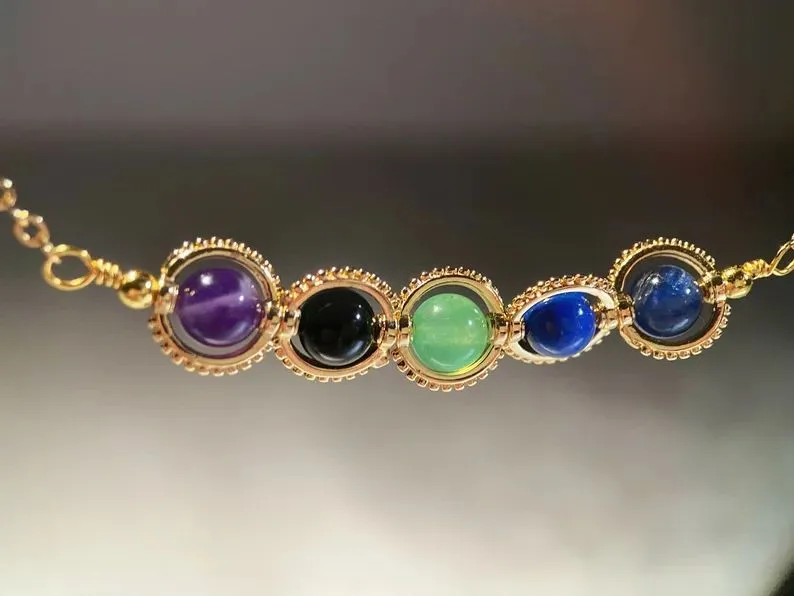 "Coliere de cristal realizate manual - Coliere Zodia Berbecului din carneol, piatră solară, ochi de tigru, citrin - Bijuterii naturale de horoscop pentru zile de naștere