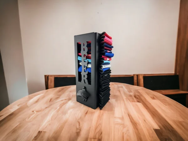 🍻Suport răcitor cutie de bere cu deschizător de sticle