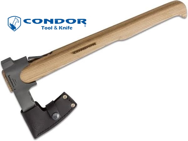 🦅Condor Tool & Knife, Travelhawk Husa din piele cu coada, argintie