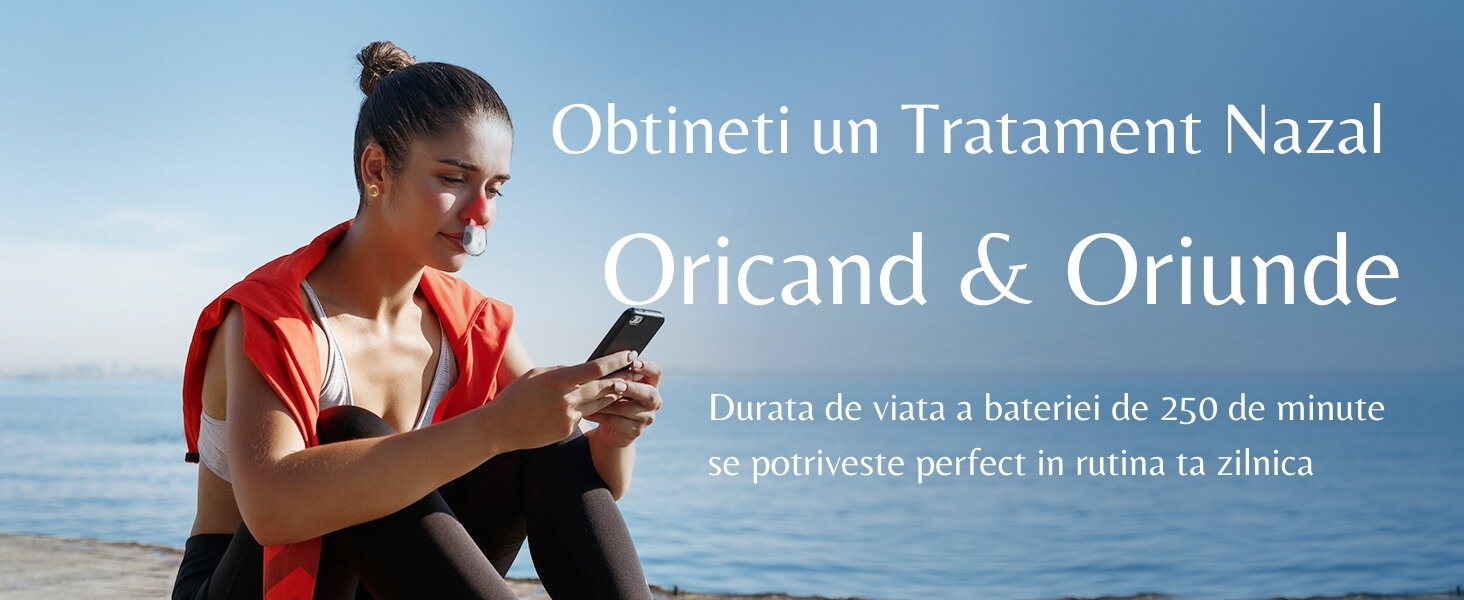 Dispozitiv pentru Ameliorarea simptomelor la Rinita sau Sinuzita Alergica, Alergie sezoniera, Polen, Mucegai