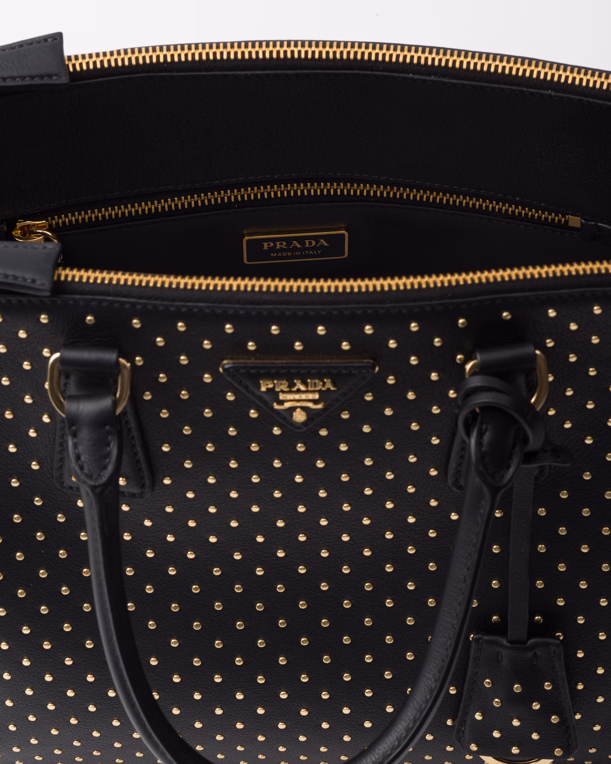 Geantă din piele cu împânzire Prada Galleria