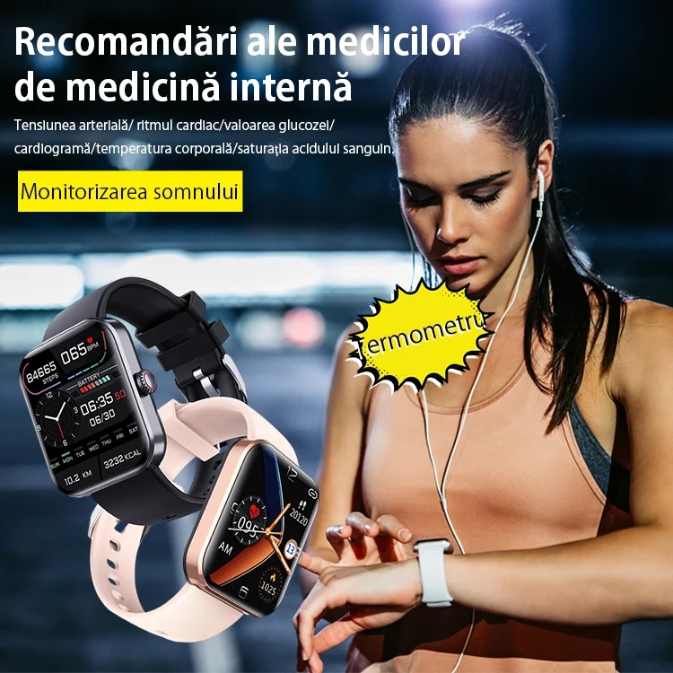 【Monitorizare pe tot parcursul zilei a ritmului cardiac și a tensiunii arteriale】Ceasul nedureros pentru glicemie