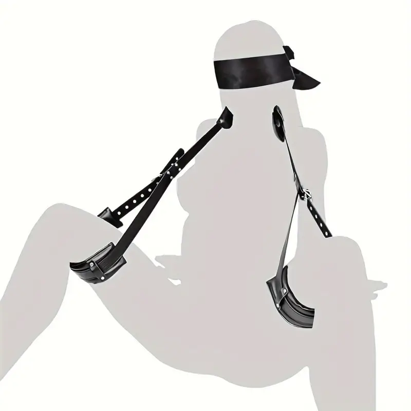 1pc portable thigh restraint sling easy access for fetish sex bondage unisex pu leather details 0