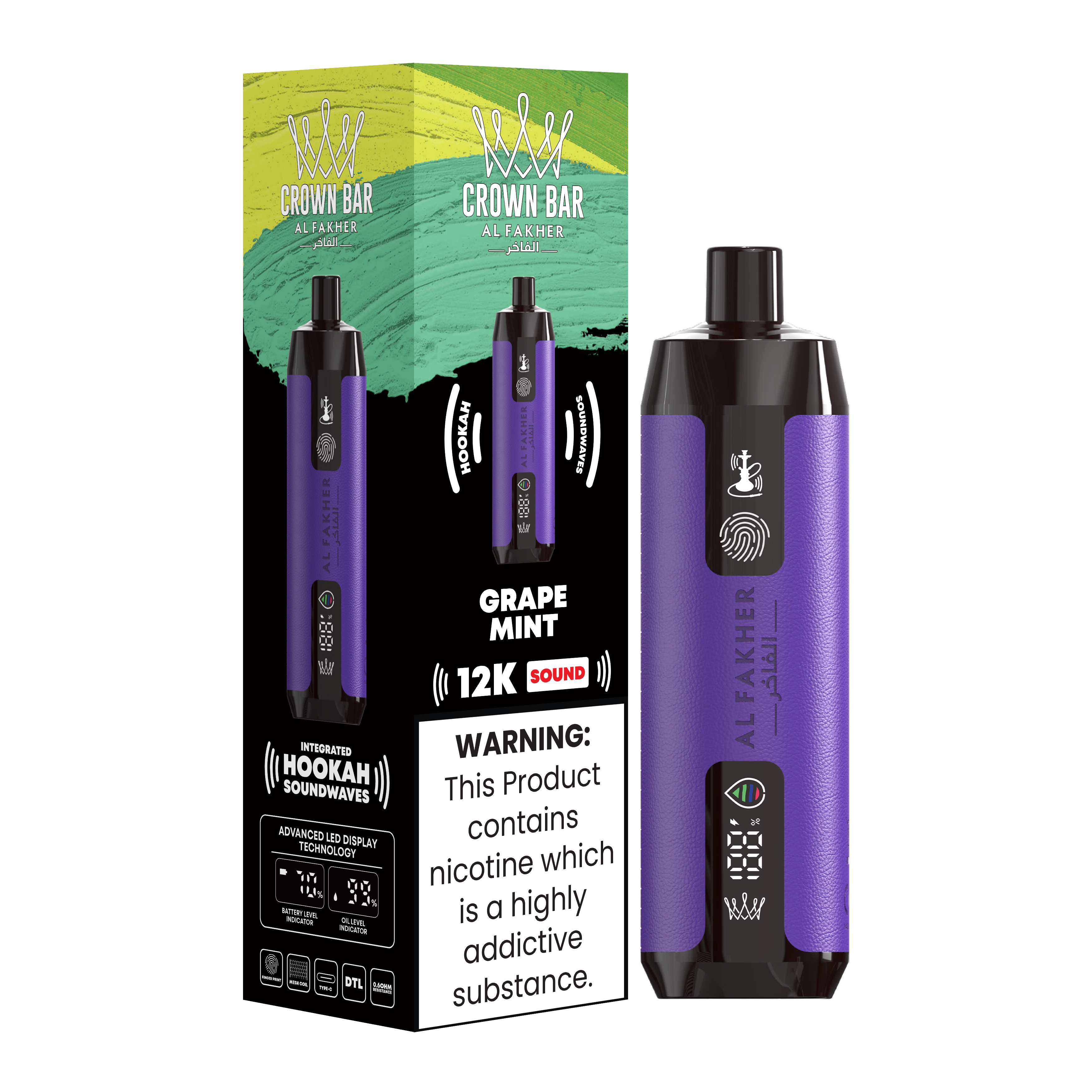 AL Fakher 12000 bułeczek Soundwaves- 10 smaków (🎁Kreatywne i zabawne)