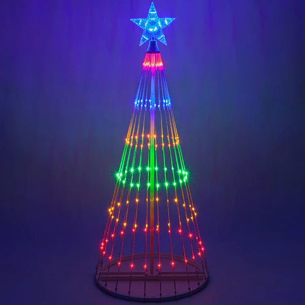 🌈Reduceri de Crăciun timpuriu🎄Crăciun animat cu LED-uri multicolore în aer liber