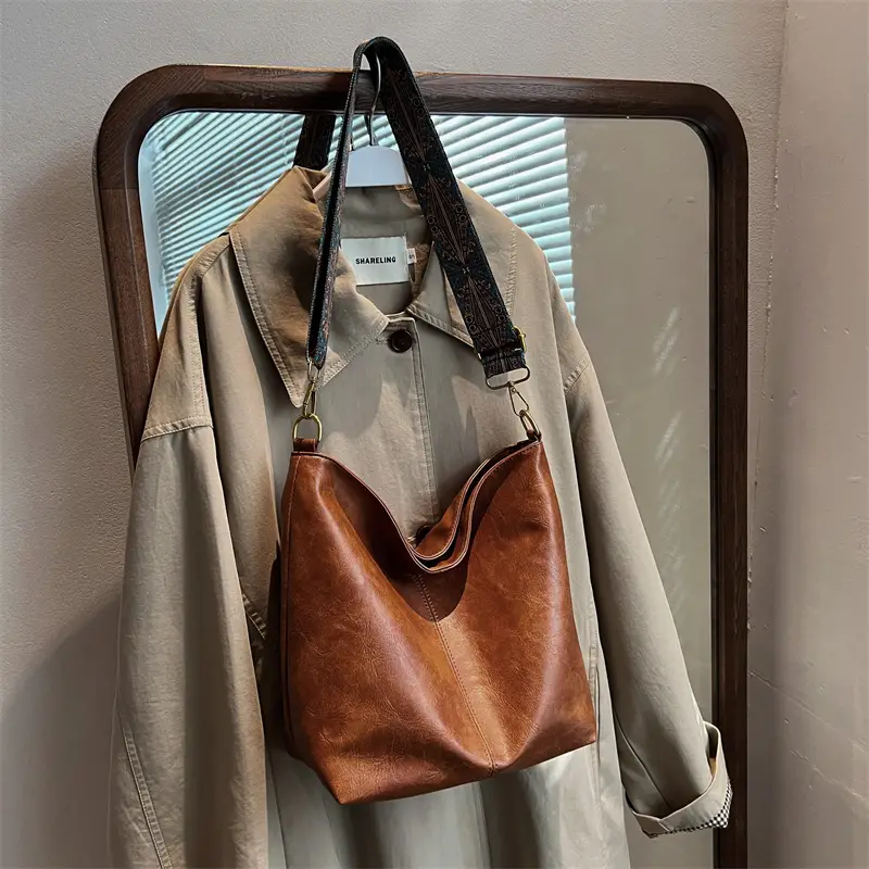 geometric strap hobo bag large capacity crossbody bag womens retro style shoulder bag details 9