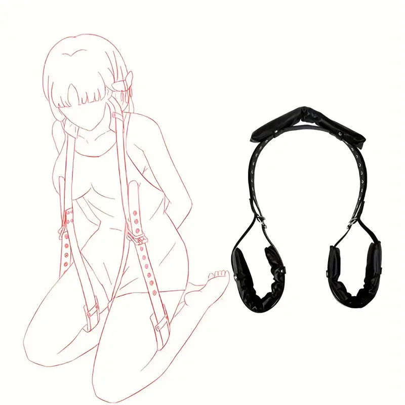 1pc portable thigh restraint sling easy access for fetish sex bondage unisex pu leather details 5