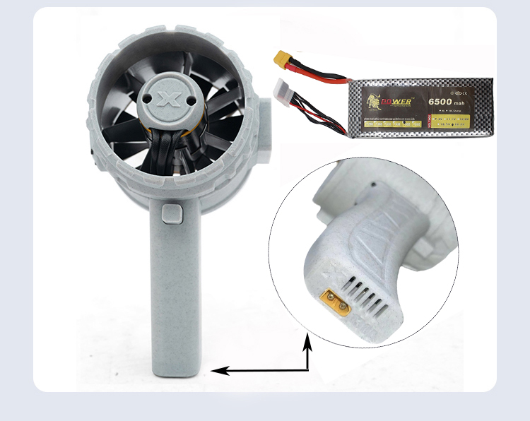 Superstrong Air blower Mini Turbo Jet Fan 90mm Brushless Motor Violent Blower Instantaneous Thrust 5kg/s 3000W 230m/s Duct Fan