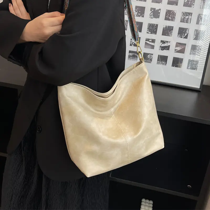 geometric strap hobo bag large capacity crossbody bag womens retro style shoulder bag details 8