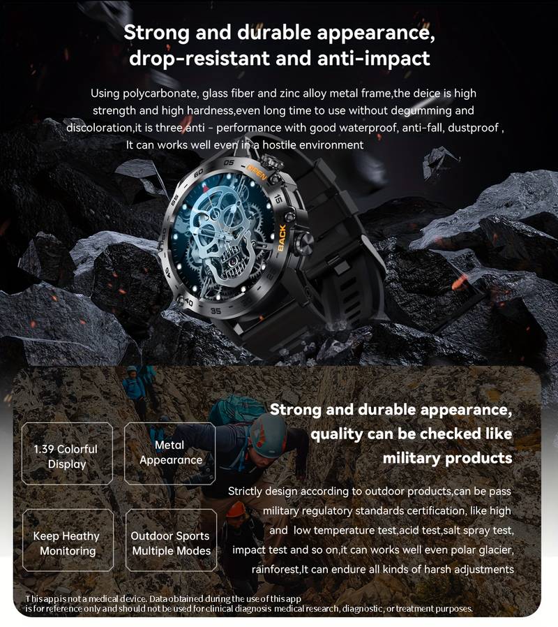 Ceas Inteligent Rotund Cu Afișaj IPS, Ceas Sport Și Fitness Rezistent La Apă, Cu Apel BT Pentru &Icirc;nregistrarea Activității detalii 2