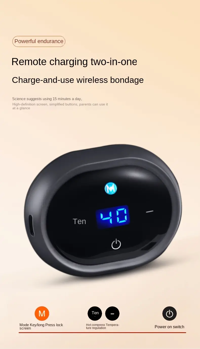 1pc 3 speed heated 3 speed massage back massager graphene cordless heated harness massage belt heated belt gift details 7