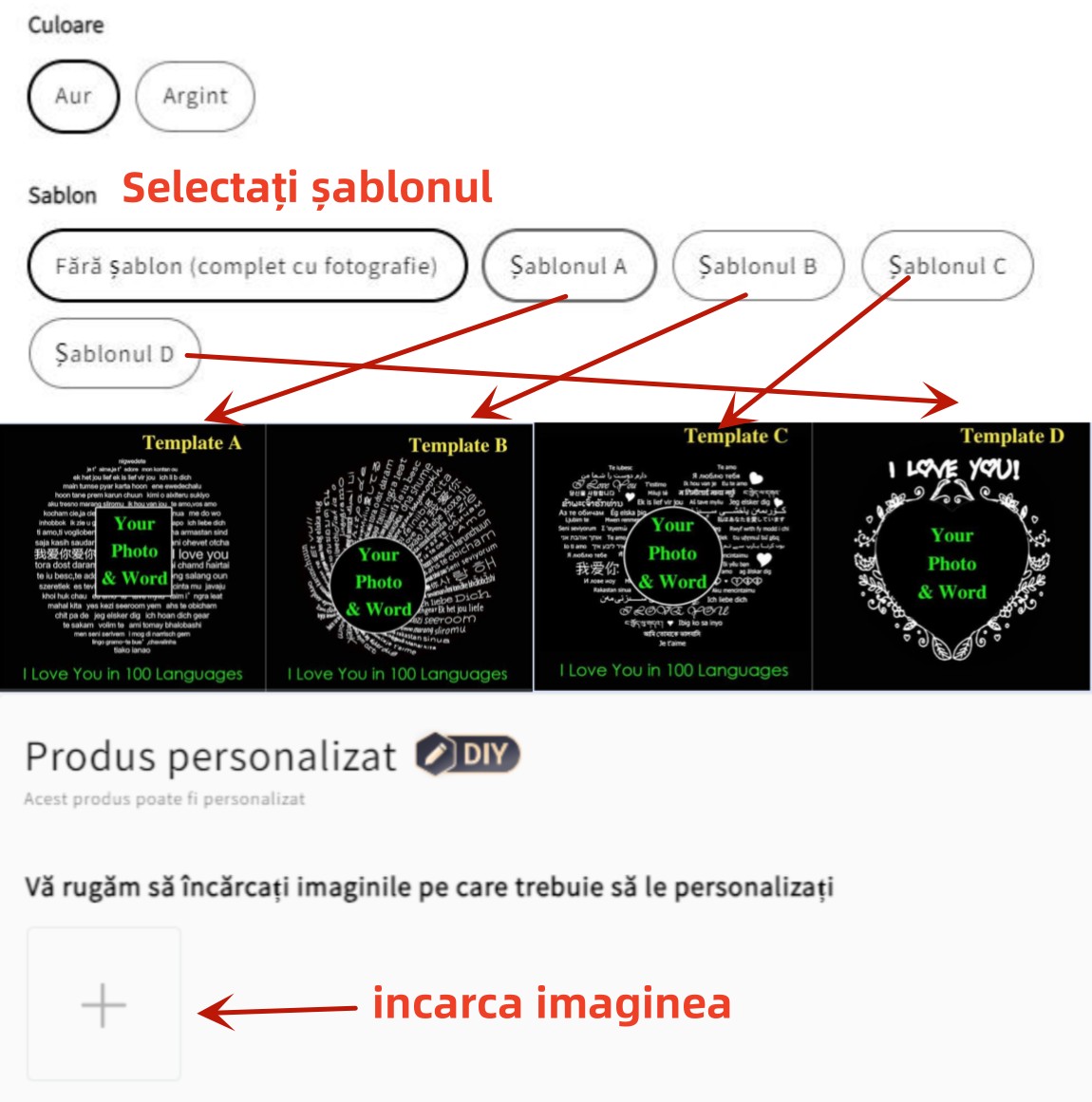 💎Colier personalizat cu proiecție foto - inimă