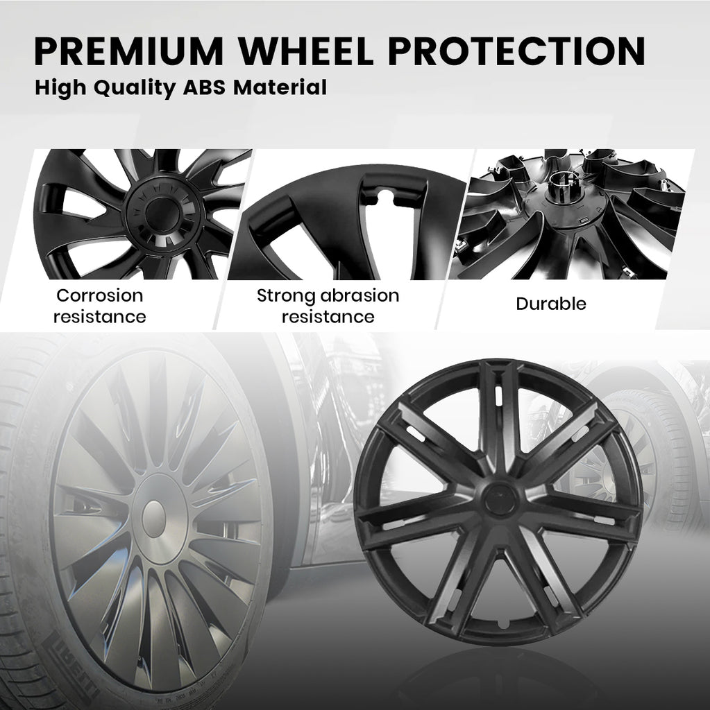 Tesevo Wheel Covers 19" Thunder Model Style for Tesla Model Y 2020-2023 (Set of 4)-1