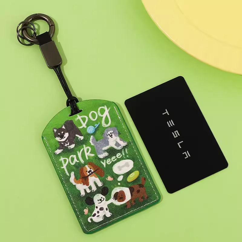 Cartoon Key Card Holder for Tesla Model 3/Y-TESEVO