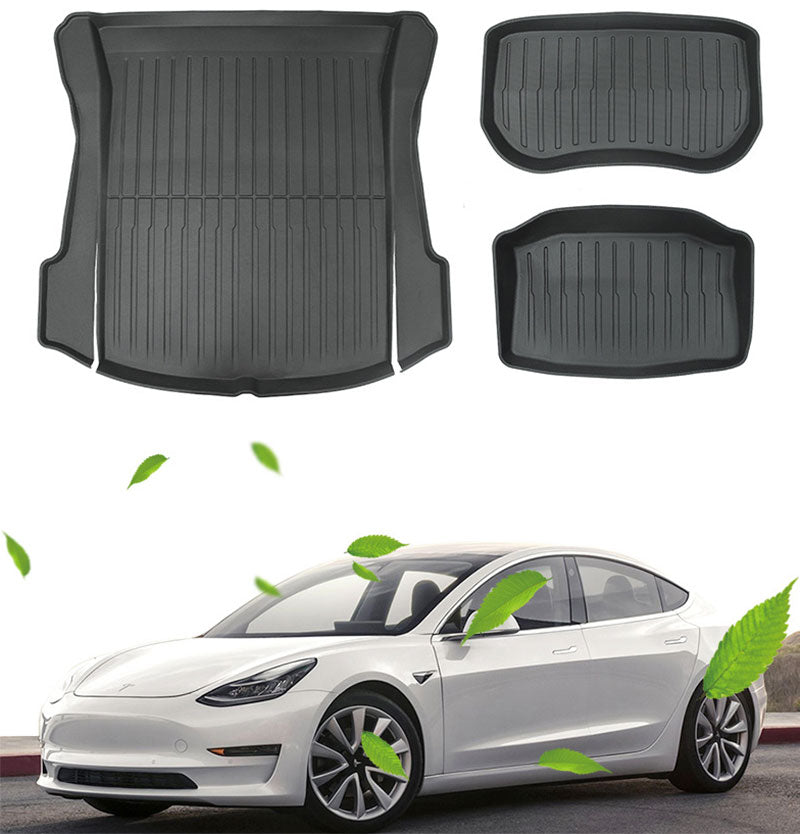 Tapis de sol en TPE toutes saisons pour Tesla Model 3/Y-1