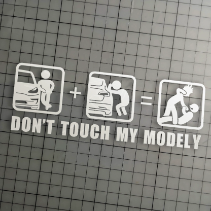 Don't Touch My Car Sticker for Tesla Model 3/Y/S/X (Suitable for model 3 highland)-TESEVO