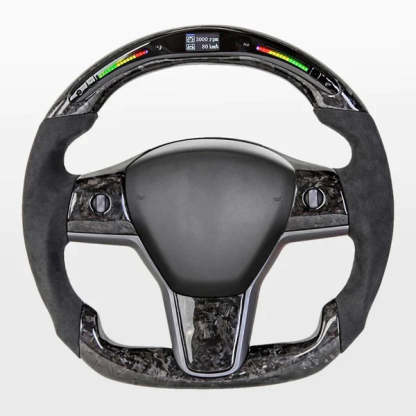 TESEVO LED Sport Alcantara Steering Wheel-TESEVO