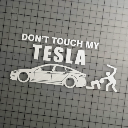 Don't Touch My Car Sticker for Tesla Model 3/Y/S/X (Suitable for model 3 highland)-TESEVO