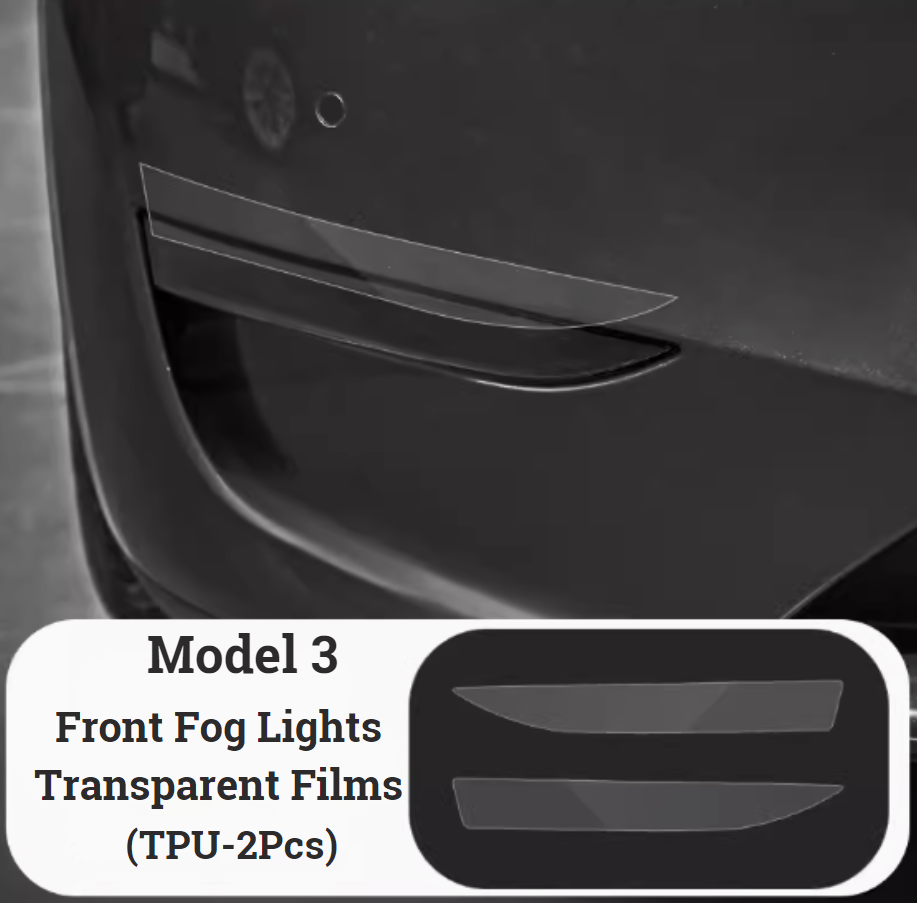 Front Fog Lights Protective Film Kits for Tesla Model 3 2017-2023 Model Y 2020-2023-TESEVO