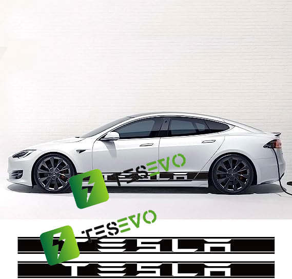 Car Door Side Skirt Sticker for Tesla Model S/3/X/Y (2pcs)-TESEVO