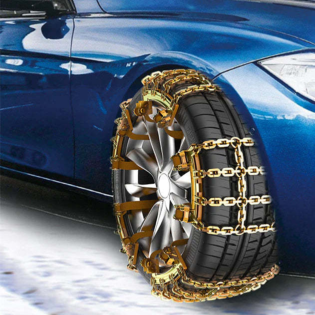 TESEVO Anti-Slip Snow Chains Nine Grid for Model Y/3/X/S