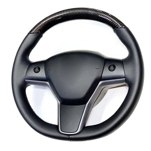 Steering Wheel for Model 3 / Y Carbon Fiber Standard 【Style 16】-TESEVO
