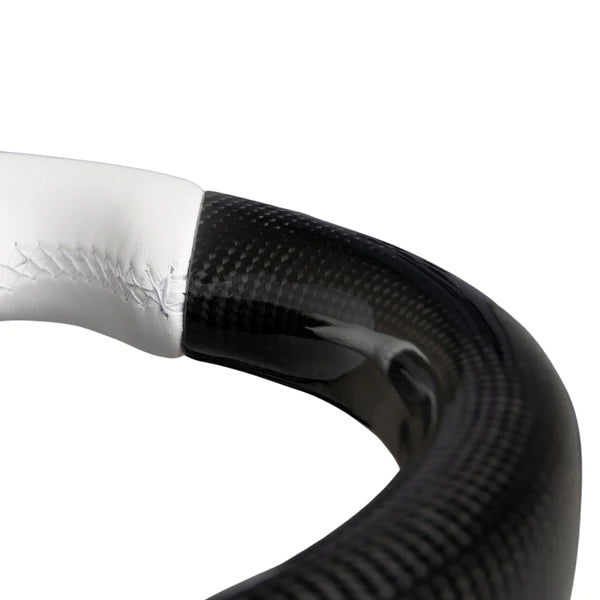 Steering Wheel for Model 3 / Y Round Carbon Fiber  【Style 11】-TESEVO