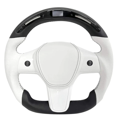 TESEVO LED Sport Leather Steering Wheel for Model 3/Y 【Style 20】