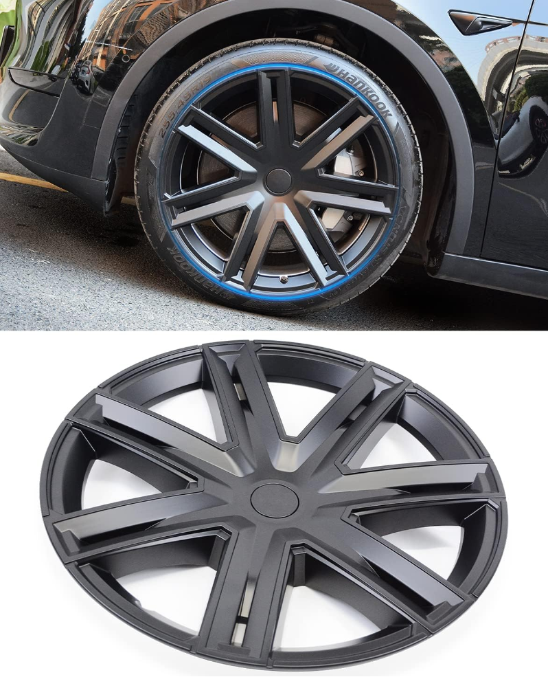 Tesevo Wheel Covers 19" Thunder Model Style for Tesla Model Y 2020-2023 (Set of 4)-TESEVO