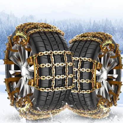 TESEVO Anti-Slip Snow Chains Nine Grid for Model Y/3/X/S