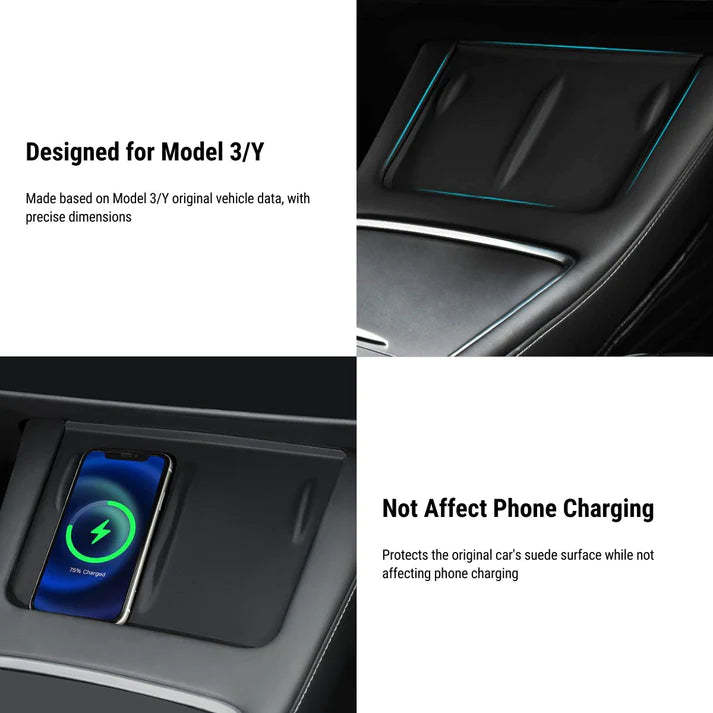 TESEVO Wireless Charging Anti-Slip Protective Mat for Model 3/Y-TESEVO